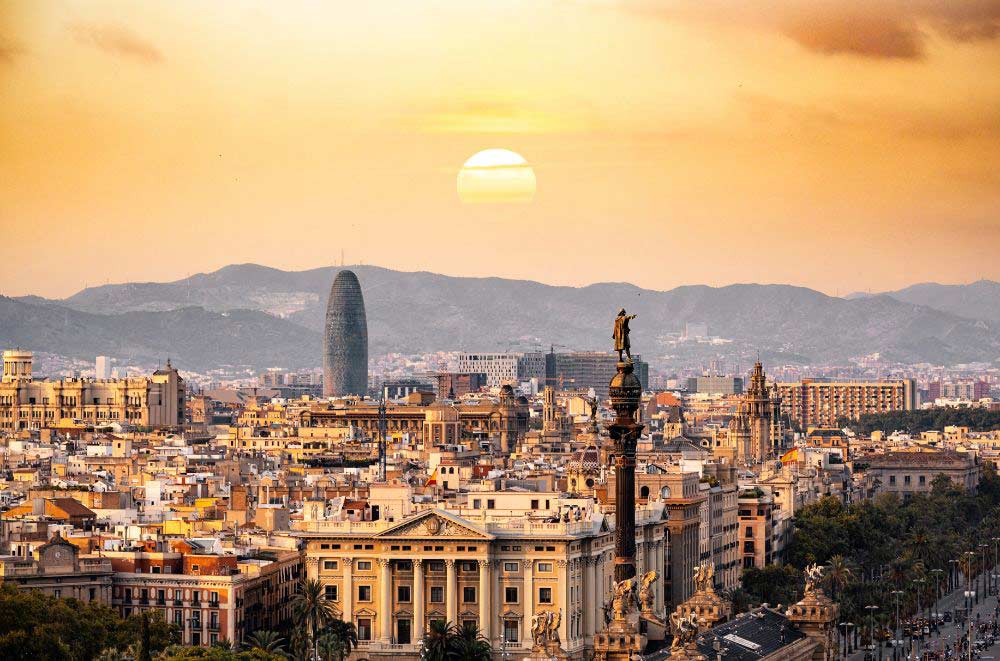Sky looking Barcelona